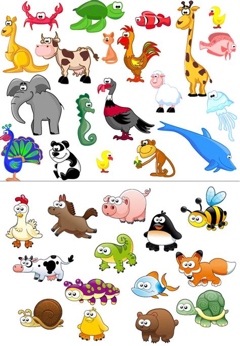 printable cartoon pictures of animals.